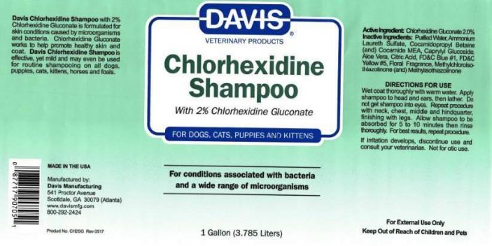 Davis Chlorhexidine Shampoo for dogs and cats