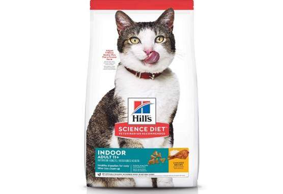 Hill's Science Diet Dry Cat Food, Adult 11+ for Senior Cats, Indoor, Chicken Recipe