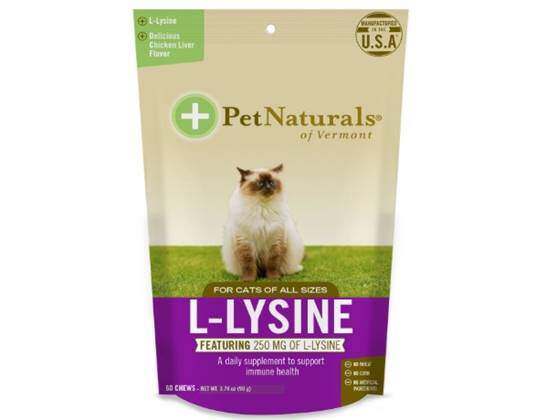 L-Lysine Chews for Cats, Immune and Respiratory Support Supplement