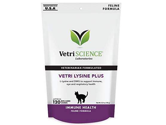 VetriScience Laboratories Vetri Lysine Plus, Immune Support Supplement for Cats