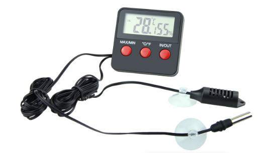 ETHMEAS Digital Thermometer and Hygrometer for Reptiles Terrarium