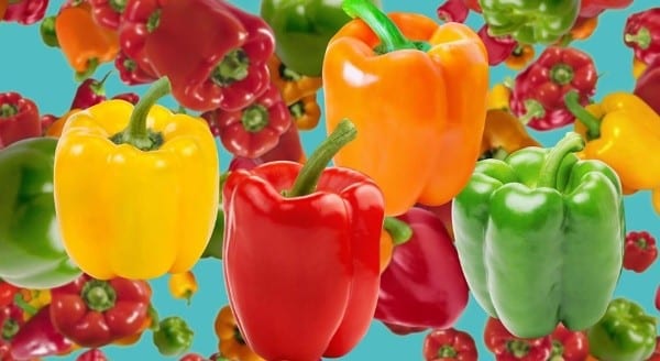Green, red, or yellow bell pepper