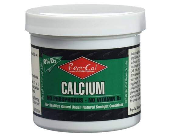 Rep-Cal SRP00200 Phosphorous-Free Calcium Ultrafine Powder Reptile Amphibian Supplement with Vitamin D3