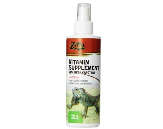 Zilla Reptile Health Supplies Vitamin Supplement Food Spray