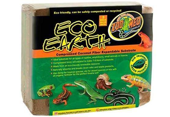 Zoo Med Eco Earth Compressed Coconut Fiber Substrate