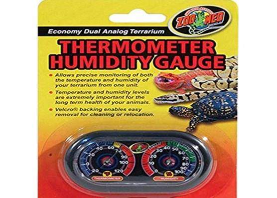 Zoo Med Economy Analog Dual Thermometer and Humidity Gauge