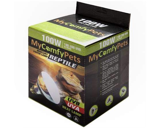 yComfyPets UVB Light and UVA 2-in-1 Reptile Bulb 100W