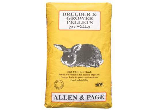 Allen & Page Rabbit Breeder Grower Pellets Complete Dry, 20 kg