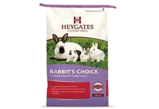 HEYGATES RABBIT CHOICE PELLETS 20KG