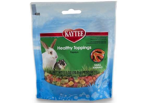 Kaytee Fiesta Healthy Toppings Papaya Treat for Small Animals