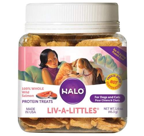 Halo Liv-A-Littles Grain Free Freeze Dried Natural Dog & Cat Treats