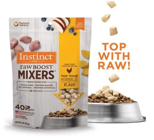 Instinct Freeze Dried Raw Boost Mixers Grain Free Recipe All Natural Cat Food Toppers