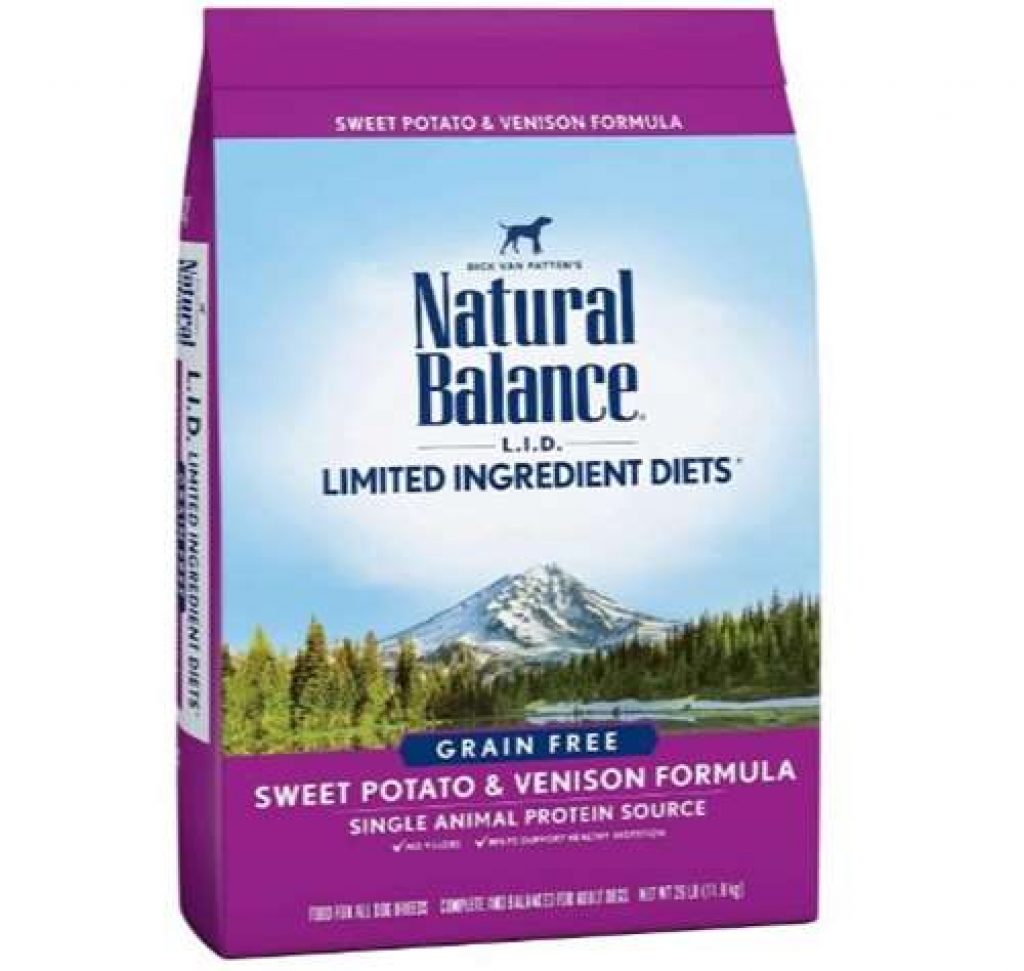 Natural Balance L.I.D. Limited Ingredient Diets Dry Dog Food, Grain Free Sweet Potato and Venison