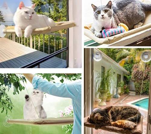 Angela & Alex Window Cat Bed, Seat or Perch Bed Hammock